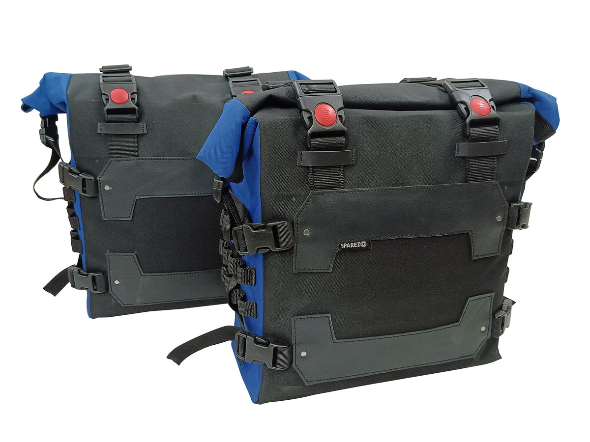 For Royal Enfield Bullet 650 Canvas Pannier Bags With Mounting D24