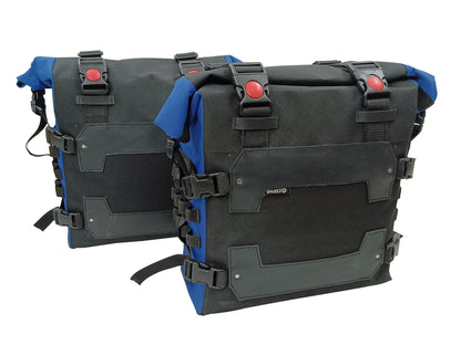 For Royal Enfield Bullet 650 Canvas Pannier Bags With Mounting D24