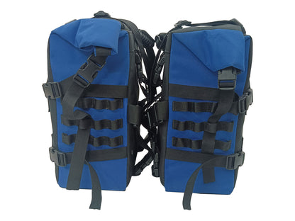 For Royal Enfield Bullet 650 Canvas Pannier Bags With Mounting D24