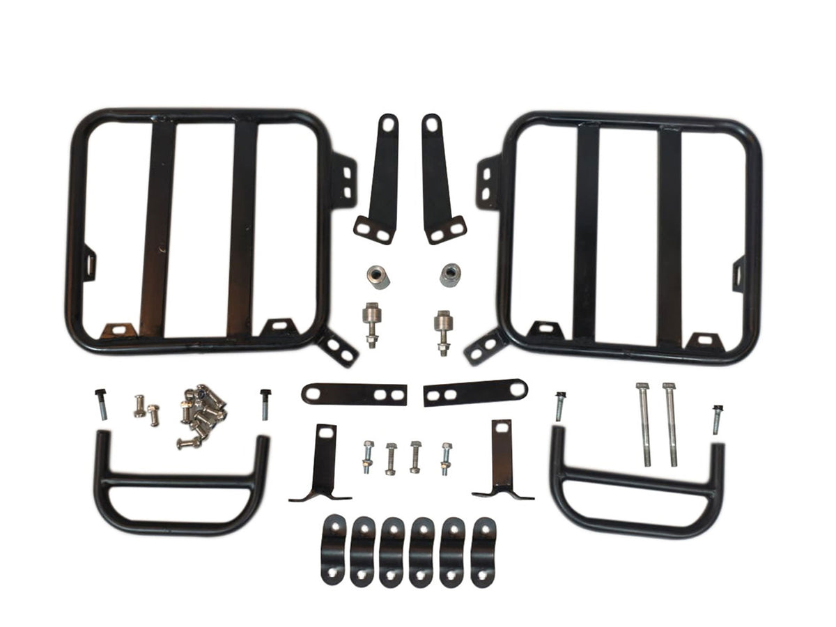 For Royal Enfield Bullet 650 Canvas Pannier Bags With Mounting D24