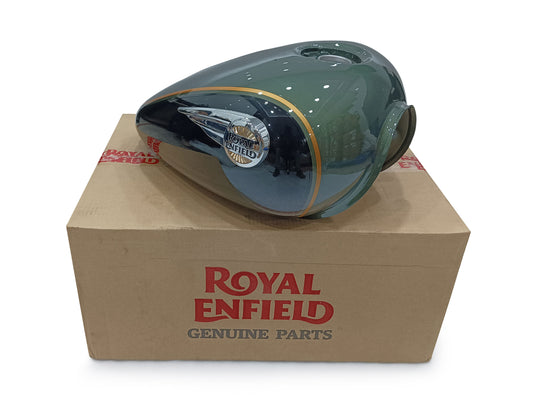 Genuine Royal Enfield Super Meteor 650 Interstellar Green Petrol Gas Fuel Tank