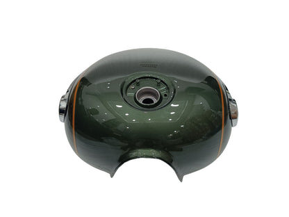 Genuine Royal Enfield Super Meteor 650 Interstellar Green Petrol Gas Fuel Tank