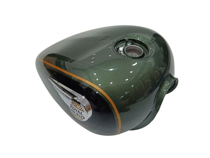 Genuine Royal Enfield Super Meteor 650 Interstellar Green Petrol Gas Fuel Tank