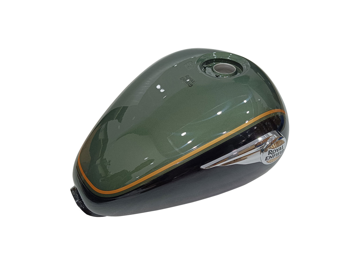Genuine Royal Enfield Super Meteor 650 Interstellar Green Petrol Gas Fuel Tank