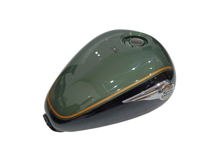 Genuine Royal Enfield Super Meteor 650 Interstellar Green Petrol Gas Fuel Tank
