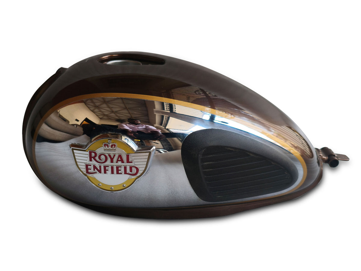 Genuine Royal Enfield Classic Reborn 350 Chrome Bronze Fuel Petrol Gas Tank