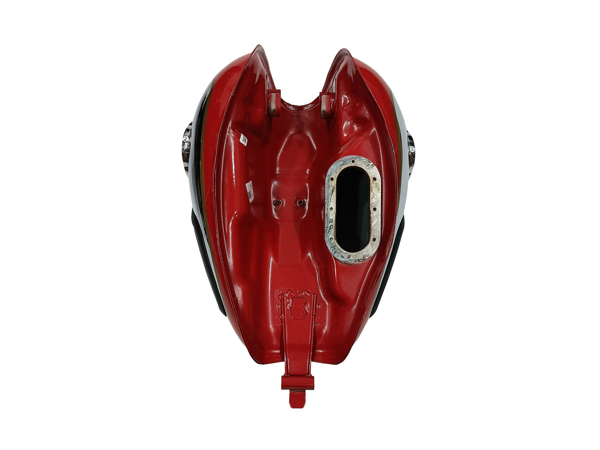 Genuine Royal Enfield Classic Reborn 350 Red & Chrome Petrol Gas Fuel Tank