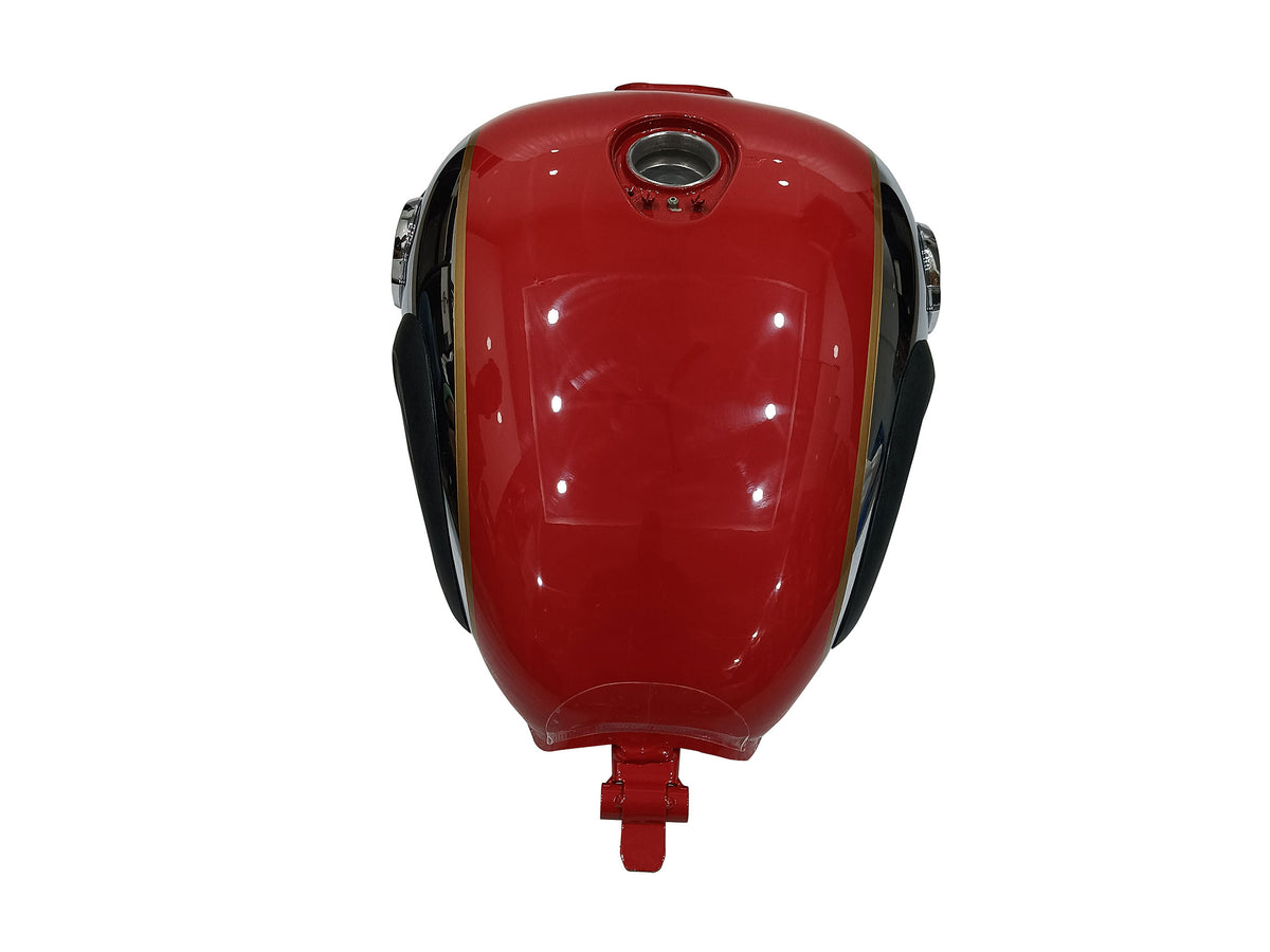 Genuine Royal Enfield Classic Reborn 350 Red & Chrome Petrol Gas Fuel Tank