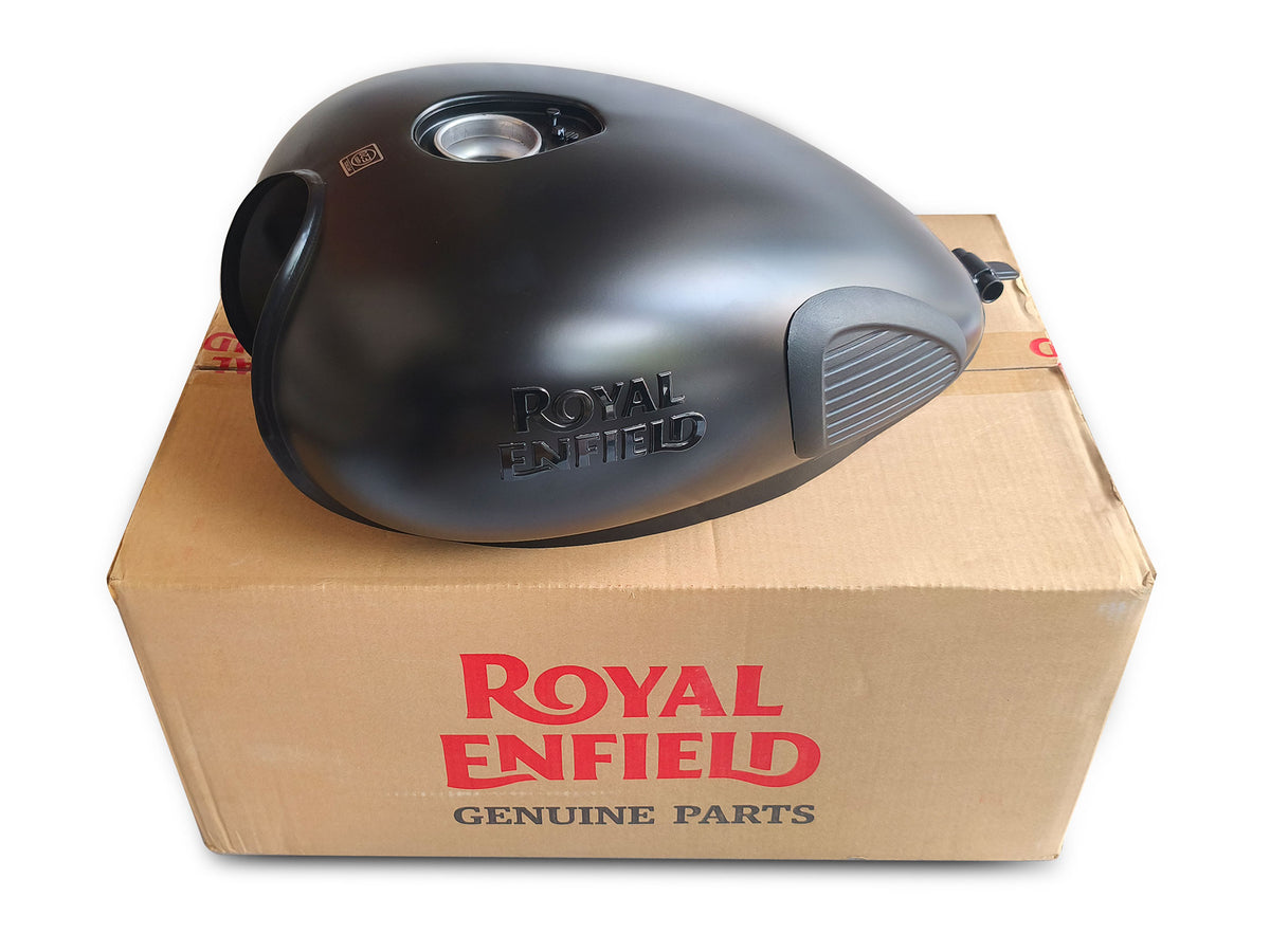Genuine Royal Enfield Classic Reborn 350 Stealth Black Fuel Petrol Gas Tank