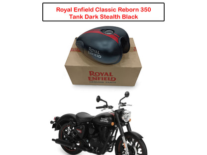Genuine Royal Enfield Classic Reborn 350 Dark Stealth Petrol Gas Fuel Tank