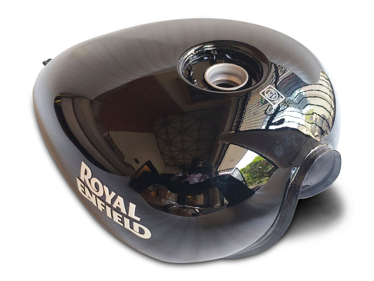Genuine Royal Enfield Meteor 350 Fireball Black DOM Fuel Petrol Gas Tank