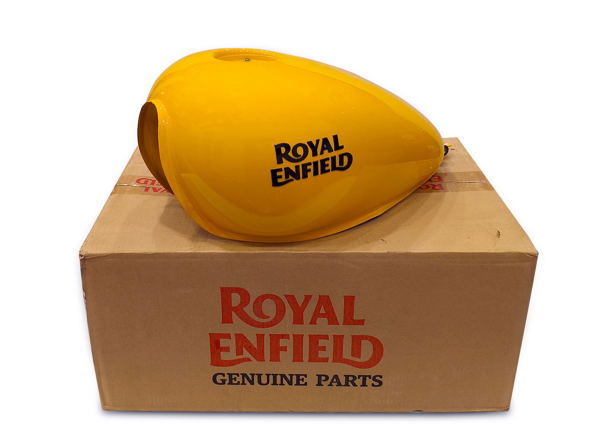 Genuine Royal Enfield Meteor 350 Fireball Yellow Fuel Petrol Gas Tank