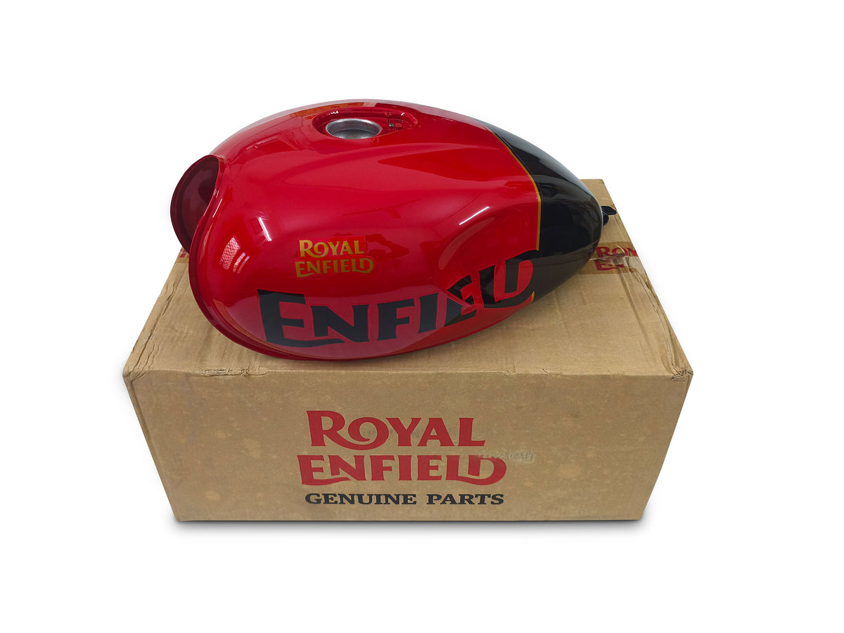 Genuine Royal Enfield Hunter 350 Rebel Red Fuel Petrol Tank