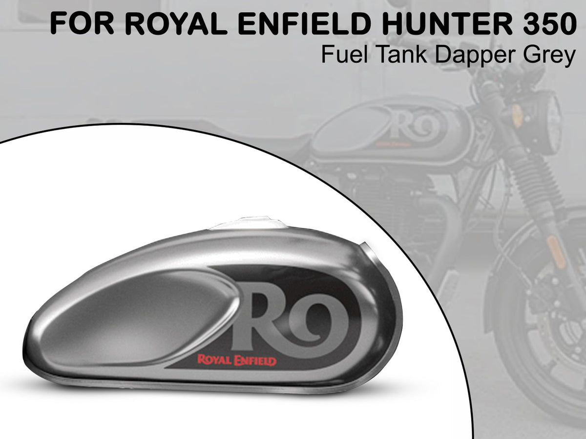 Genuine Royal Enfield Hunter 350 Dapper Grey Petrol Fuel Tank