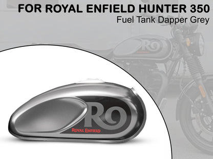 Genuine Royal Enfield Hunter 350 Dapper Grey Petrol Fuel Tank