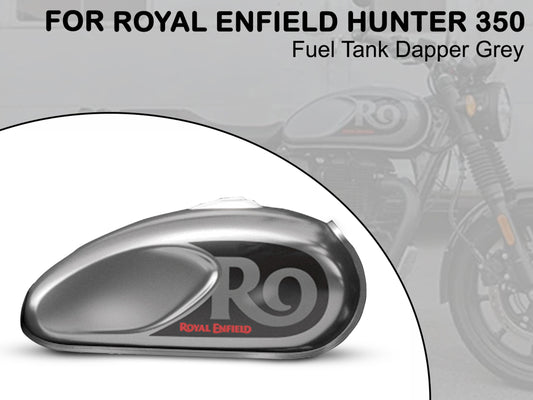 Genuine Royal Enfield Hunter 350 Dapper Grey Petrol Fuel Tank