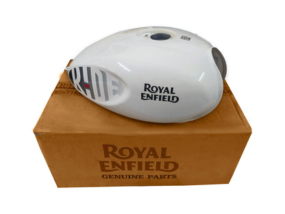 Genuine Royal Enfield Hunter 350 Dapper White Petrol Fuel Tank
