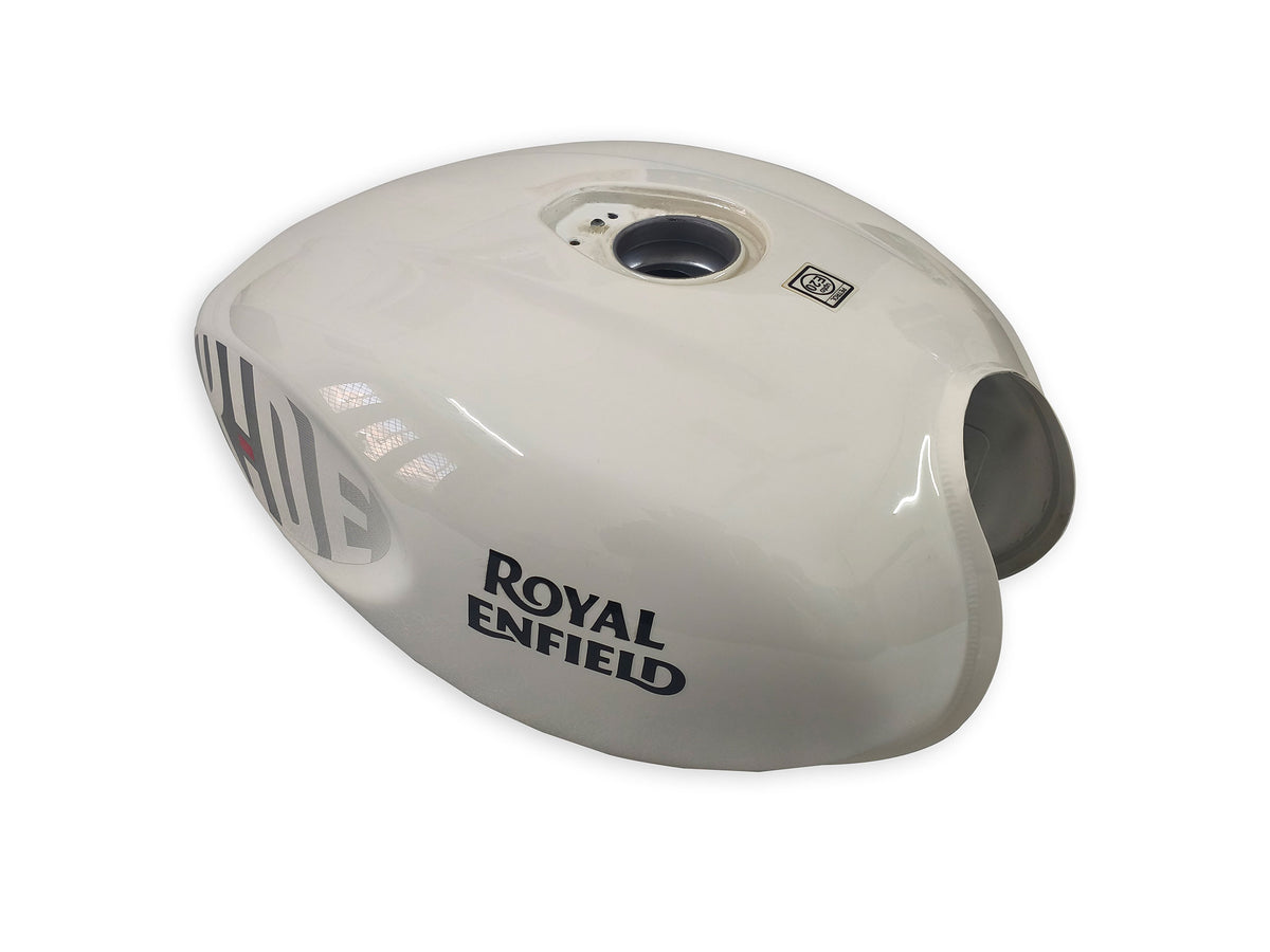 Genuine Royal Enfield Hunter 350 Dapper White Petrol Fuel Tank