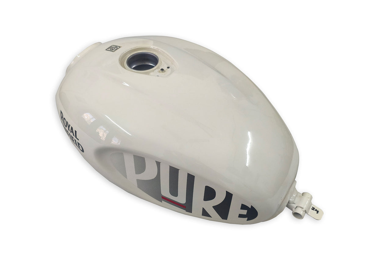 Genuine Royal Enfield Hunter 350 Dapper White Petrol Fuel Tank