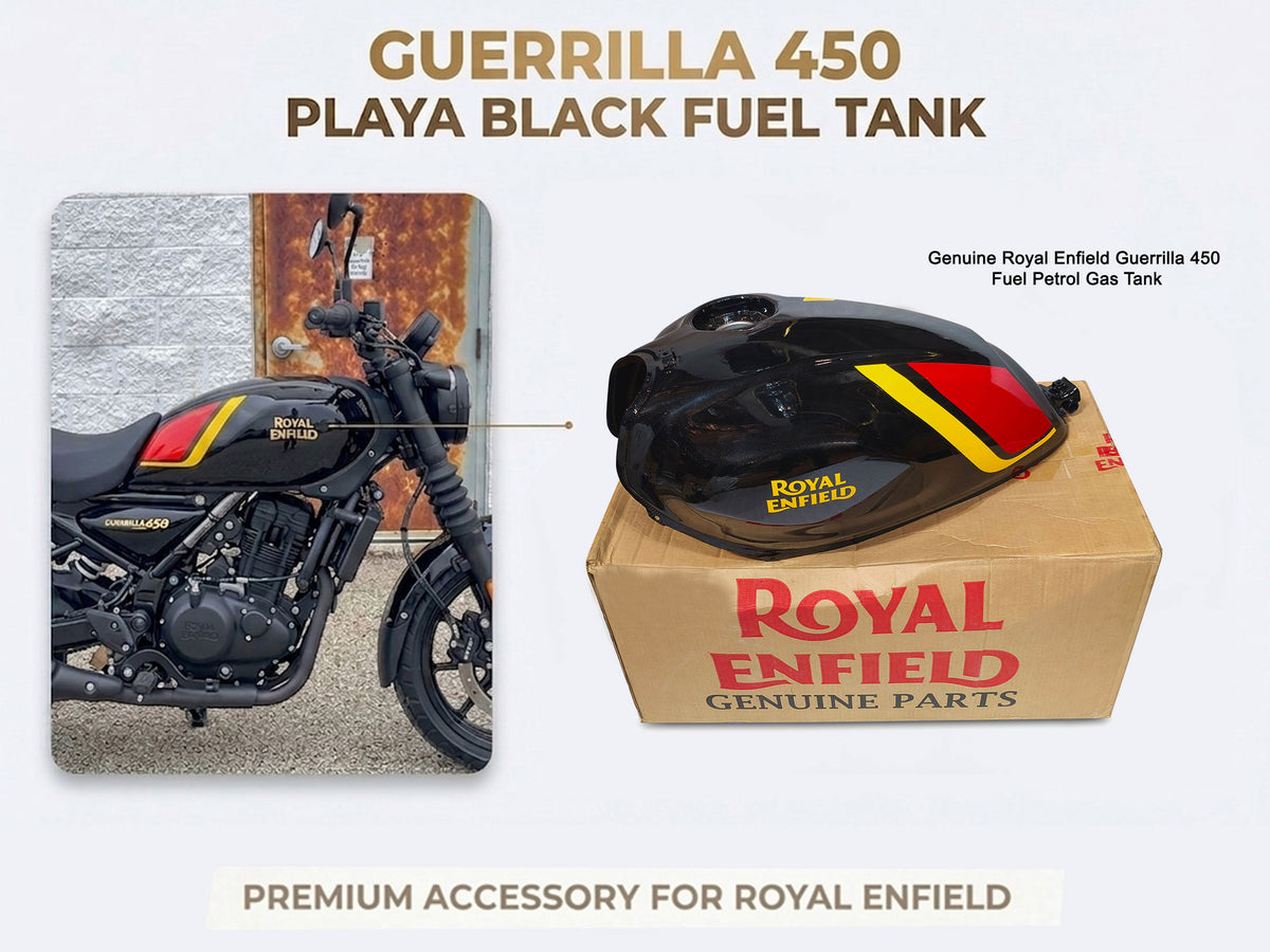 Genuine Royal Enfield Guerrilla 450 Playa Black Fuel Petrol Gas Tank