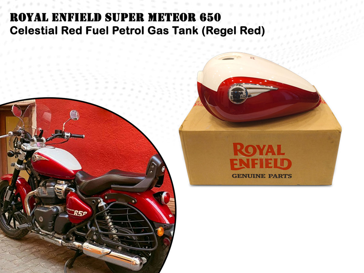 Genuine Royal Enfield Super Meteor 650 Celestial Red Fuel Petrol Gas Tank