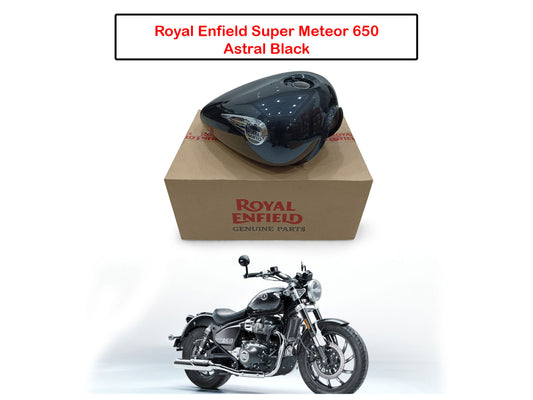 Genuine Royal Enfield Super Meteor 650 Astral Black Fuel Petrol Gas Tank