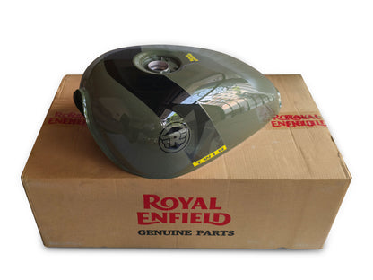 Genuine Royal Enfield Shotgun 650 Green Drill Fuel Petrol Gas Tank