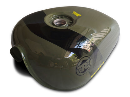 Genuine Royal Enfield Shotgun 650 Green Drill Fuel Petrol Gas Tank