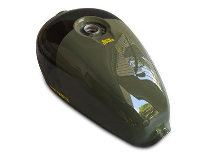Genuine Royal Enfield Shotgun 650 Green Drill Fuel Petrol Gas Tank