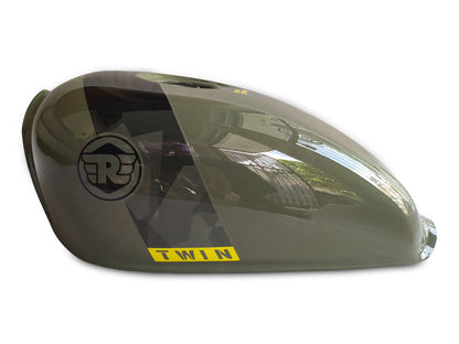 Genuine Royal Enfield Shotgun 650 Green Drill Fuel Petrol Gas Tank