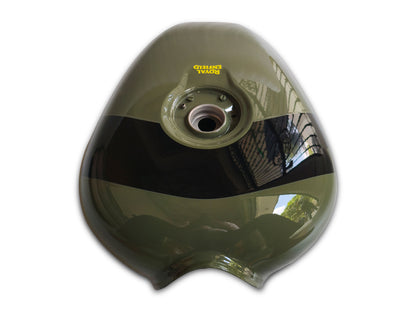 Genuine Royal Enfield Shotgun 650 Green Drill Fuel Petrol Gas Tank