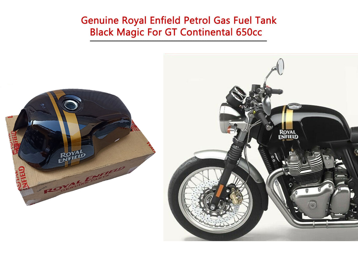 Genuine Royal Enfield GT Continental 650 Black Magic Fuel Petrol Gas Tank