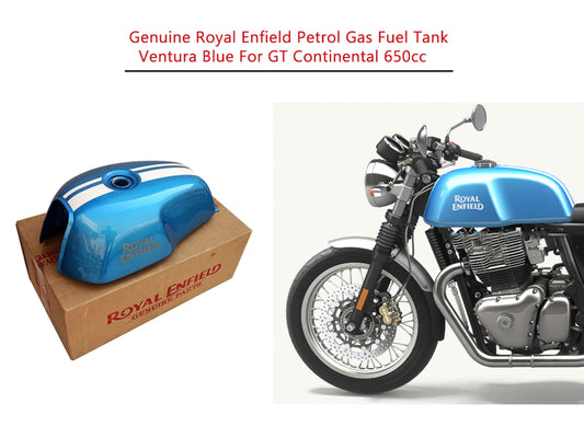 Genuine Royal Enfield GT Continental 650 Ventura Blue Fuel Petrol Gas Tank