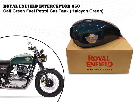Genuine Royal Enfield Interceptor 650 Cali Green Fuel Petrol Gas Tank