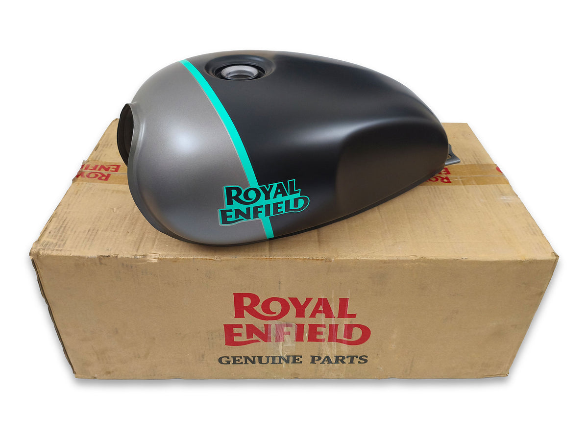 Genuine Royal Enfield Interceptor 650 Downtown Drag Grey Fuel Petrol Gas Tank
