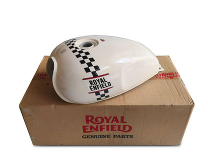 Genuine Royal Enfield Bear 650 Marble White Fuel Petrol Gas Tank