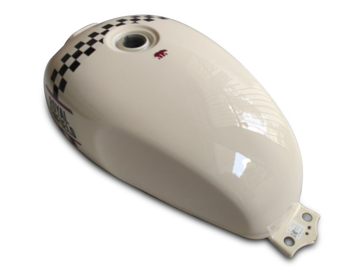 Genuine Royal Enfield Bear 650 Marble White Fuel Petrol Gas Tank