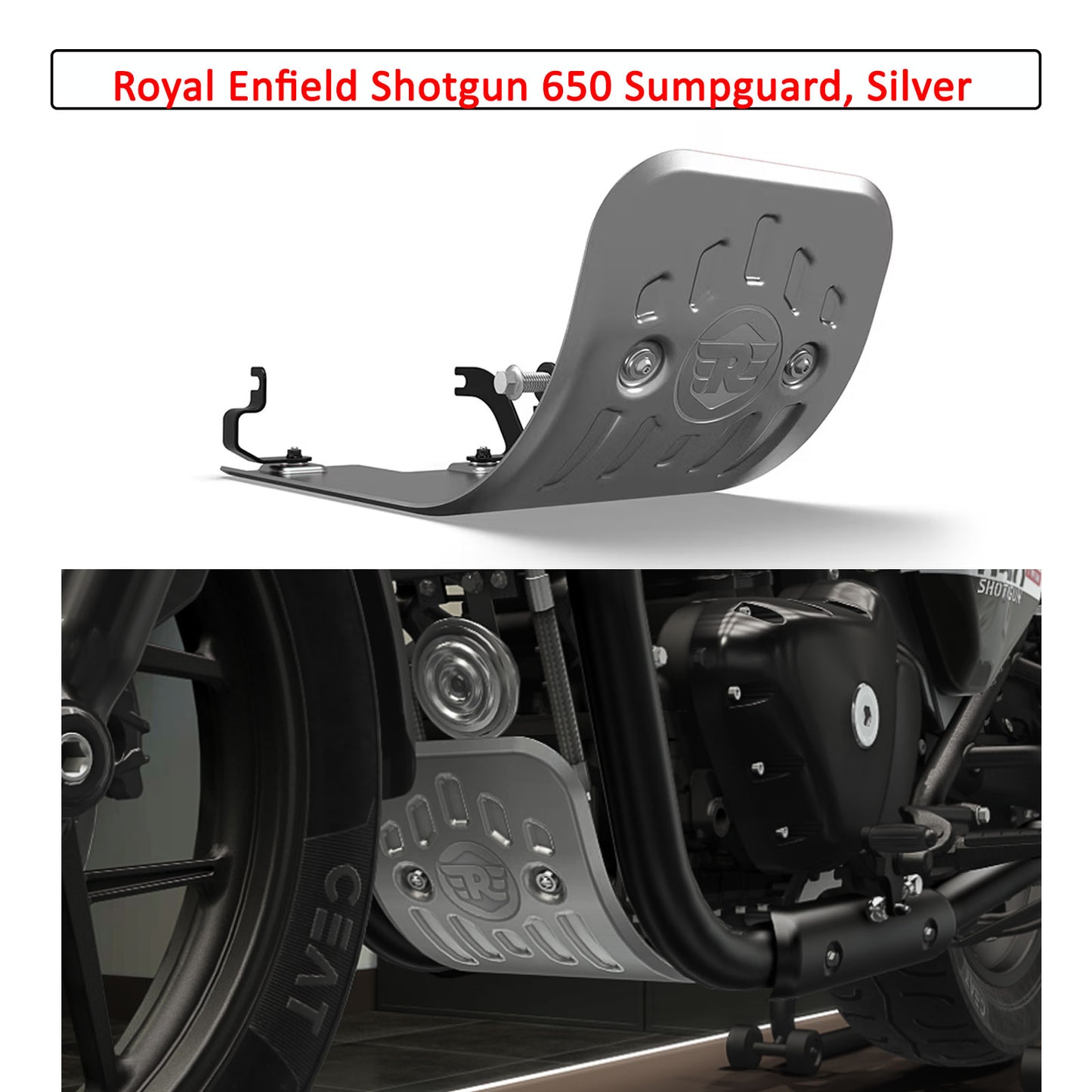 Genuine Royal Enfield Shotgun 650 Sump guard Silver KXA00289