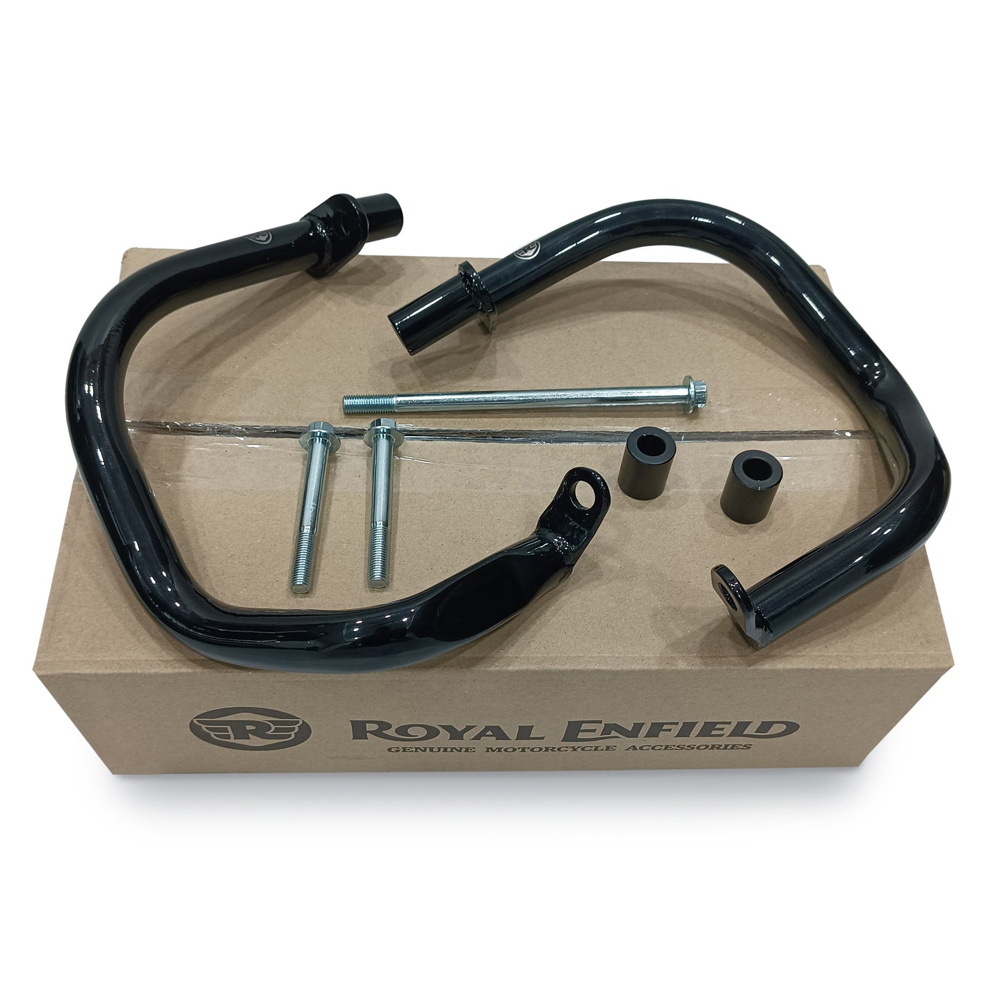 Genuine Royal Enfield Bear 650 Compact Engine Guard, Black 1990505