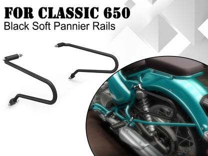 Genuine Royal Enfield Classic 650 Black Soft Pannier Rails KXA00257