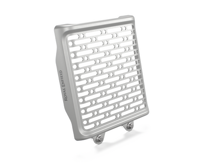 Genuine Royal Enfield Bear 650 Aluminum Radiator Guard Silver 1990556
