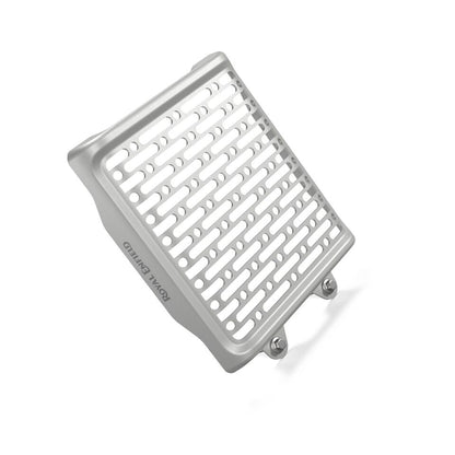 Genuine Royal Enfield Bear 650 Aluminum Radiator Guard Silver 1990556