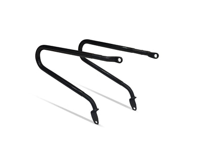 Genuine Royal Enfield Classic 650 Pannier Rails With Modern Soft Panniers Black