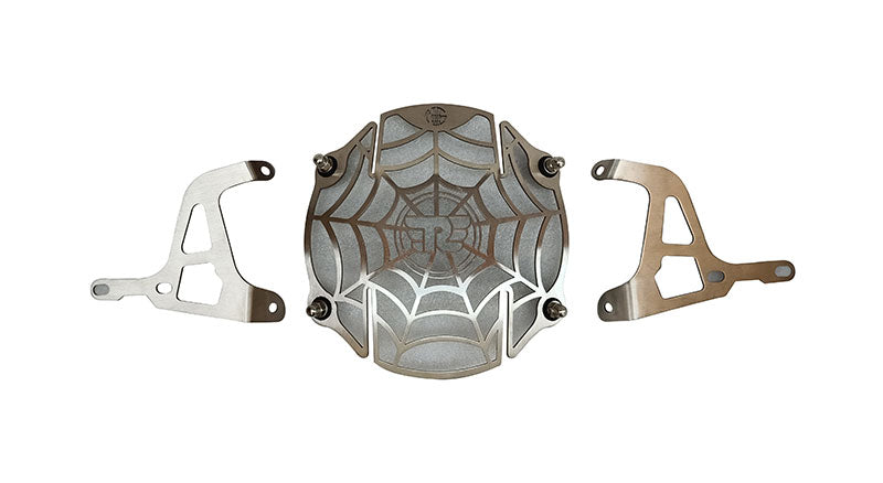 Royal Enfield Stainless Steel Web Design Headlight Grill For Himalayan 411cc