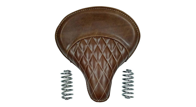 Royal Enfield 500cc Standard Leather Brown Color Seat With Spring