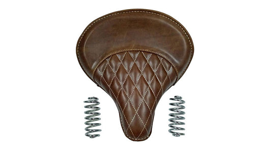 Royal Enfield 500cc Standard Leather Brown Color Seat With Spring