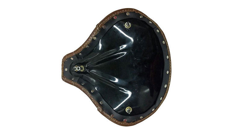 Royal Enfield 500cc Standard Leather Brown Color Seat With Spring