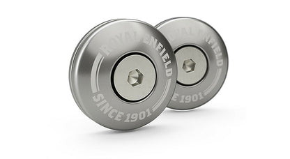 Royal Enfield GT Continental & Interceptor 650 Machined Bar End Finisher Kit Silver