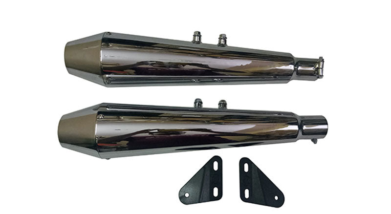 Royal Enfield GT Continental 650cc Exhaust Muffler Silencer Chrome