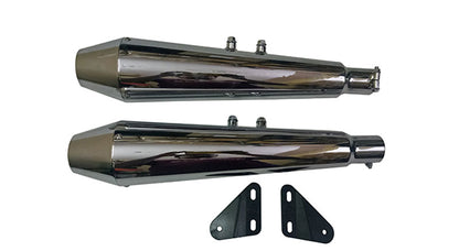 Royal Enfield GT Continental 650cc Exhaust Muffler Silencer Chrome